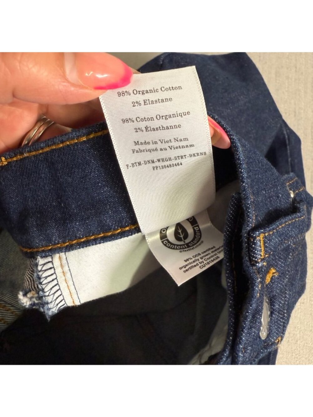 Everlane Womens High-Waisted Ankle Jeans Pure Blue Size 26 Organic Cotton Blend - Picture 3 of 15